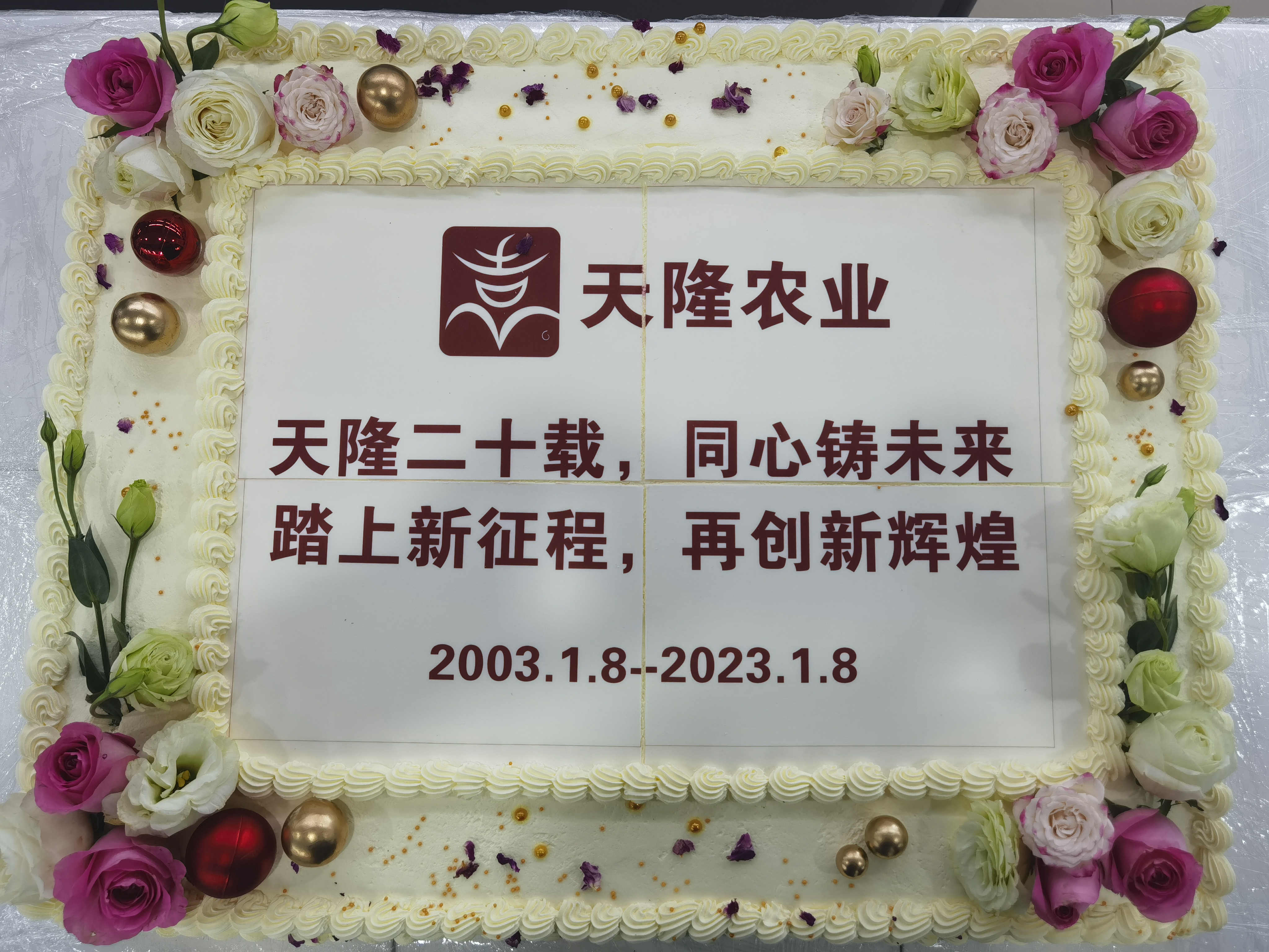 隆重慶賀天隆公司成立20周年